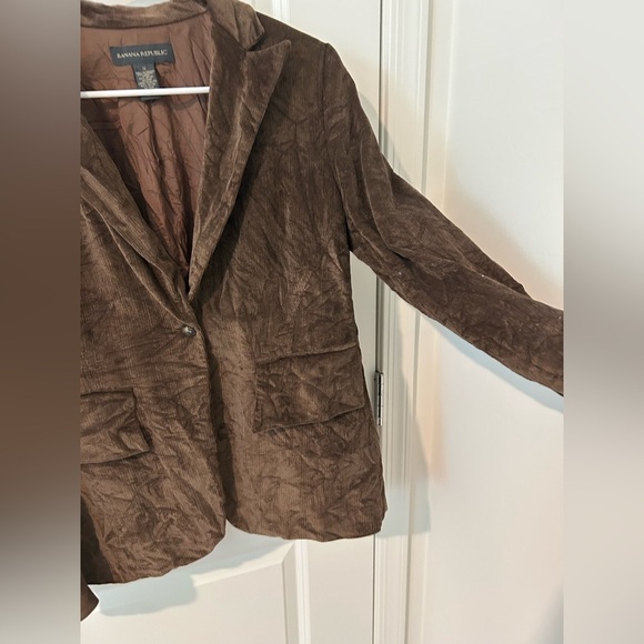 Brown Corduroy Banana Republic Button Blazer - Picture 3 of 7